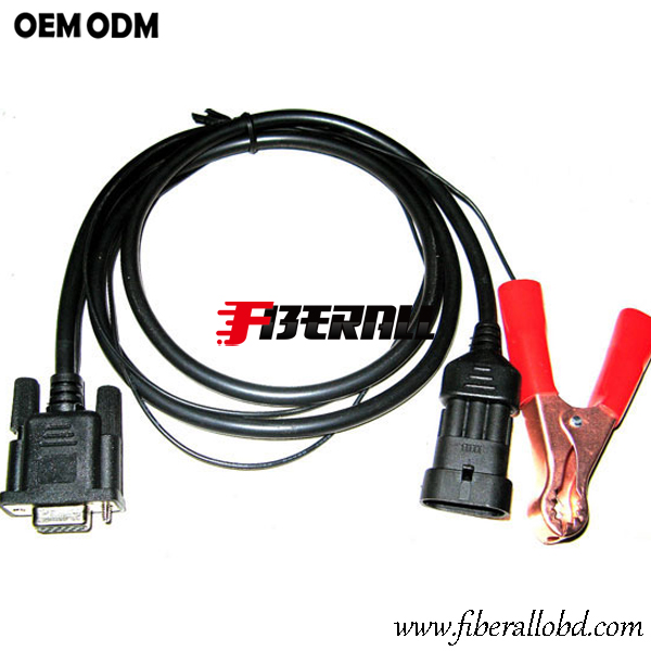 DB9 zu FIAT 3Pin + Clamp Car Diagnostic Cable