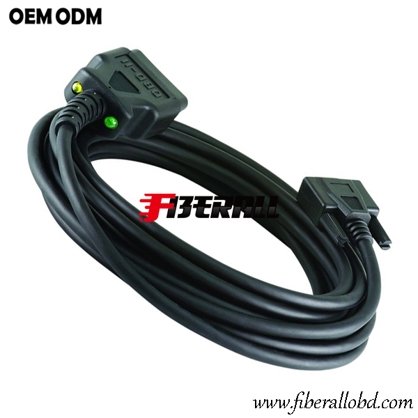 DB9-zu-OBDII-Fahrzeugdiagnosekabel mit LED